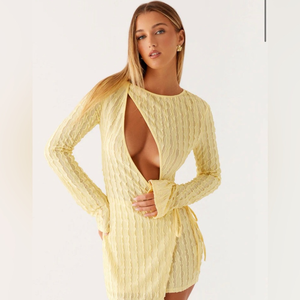 Sister Party Lightweight Yellow Textured Women’s Skirt